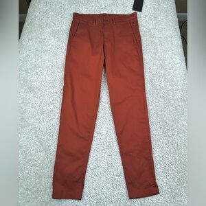 NWT Lululemon Mens Commission Pant Slim 34". Dark Terracotta. M5700S. 31 Waist